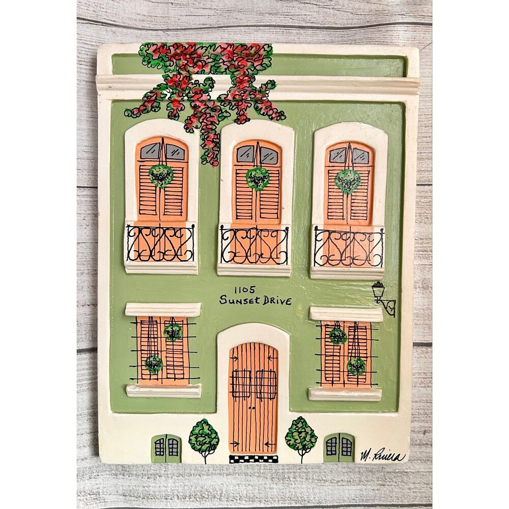 Hand painted Chalkware Plaque